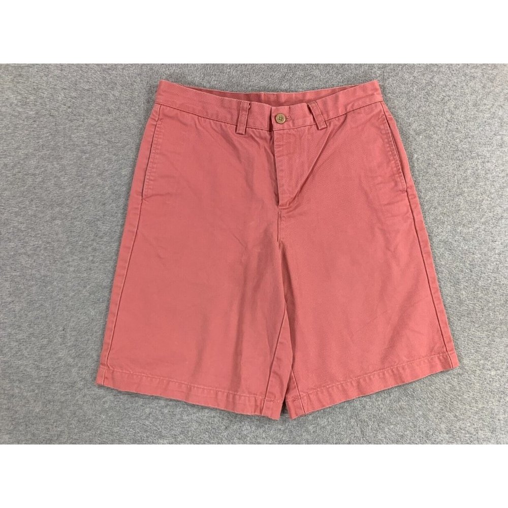 Vineyard Vines Classic Solid 100% Cotton Chino Shorts (Boy's Size 18) Jetty Red - Picture 1 of 11